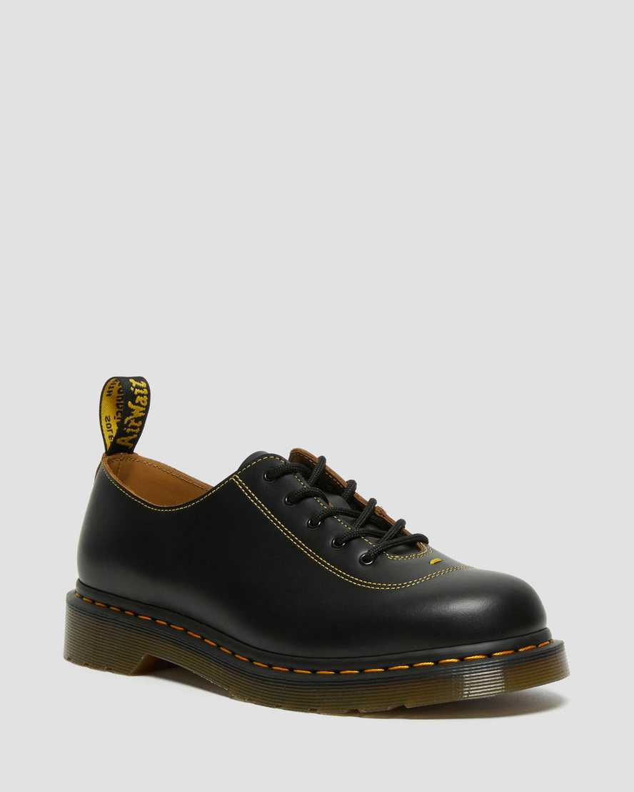 Dr. Martens Glyndon Vintage Smooth Deri Erkek Oxford Ayakkabı - Ayakkabı Siyah |DGCVU7963|